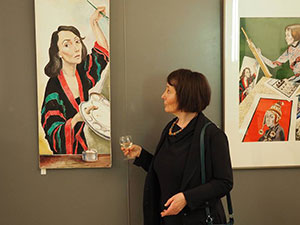 Ausstellung "Malerin = Modell", Galerie "ega: frauen in zentrum". Wien, Jänner - Februar 2016