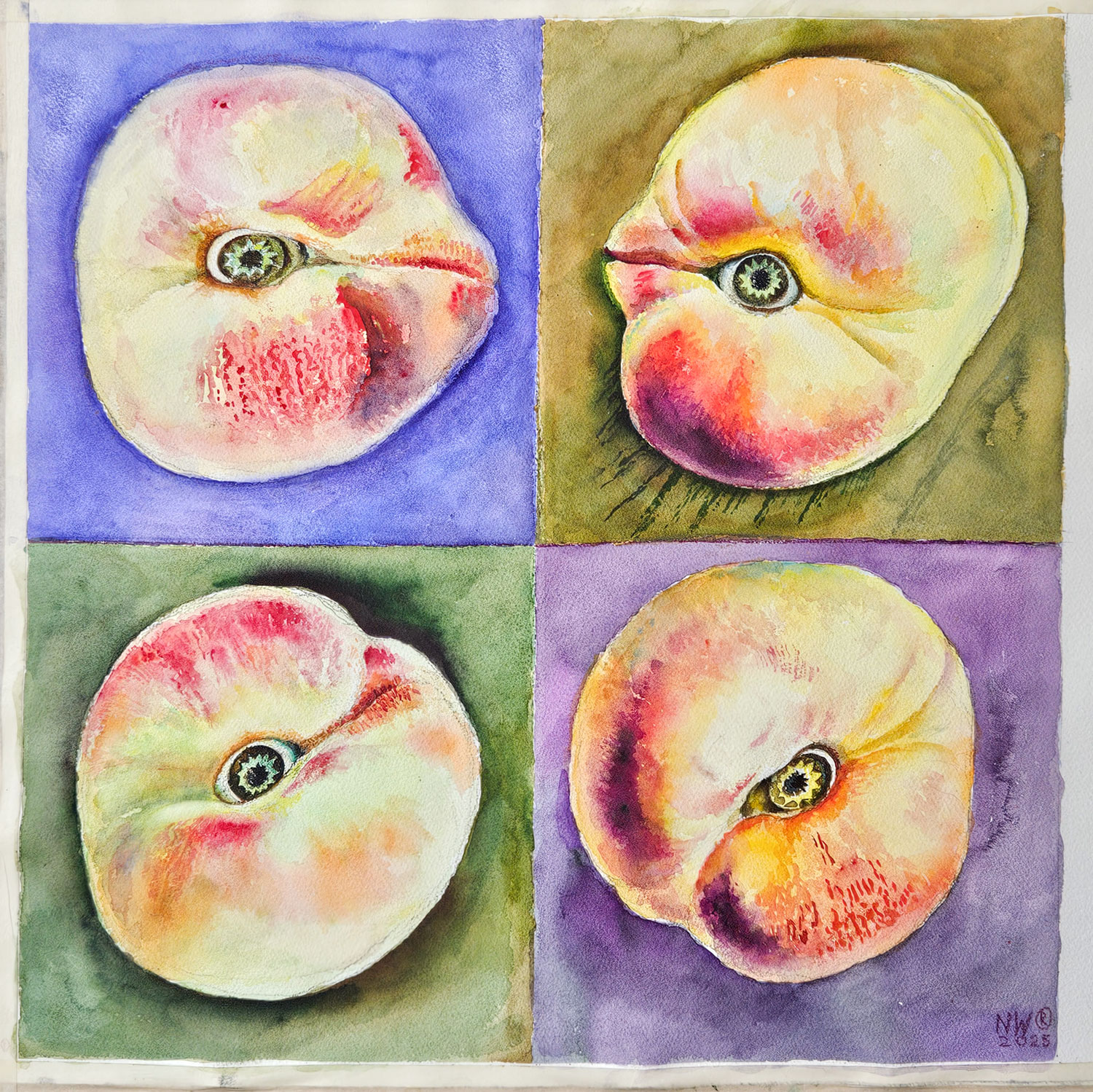 „Metamorphosen“. Aquarell, 60x60 cm, 2025, Malerin Nina Werzhbinskaja-Rabinowich „Metamorphosen“. Aquarell, 60x60 cm, 2025, Malerin Nina Werzhbinskaja-Rabinowich